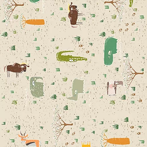 Пробковое покрытие CorkStyle Adventures & Children Animals (915х305х6 мм)