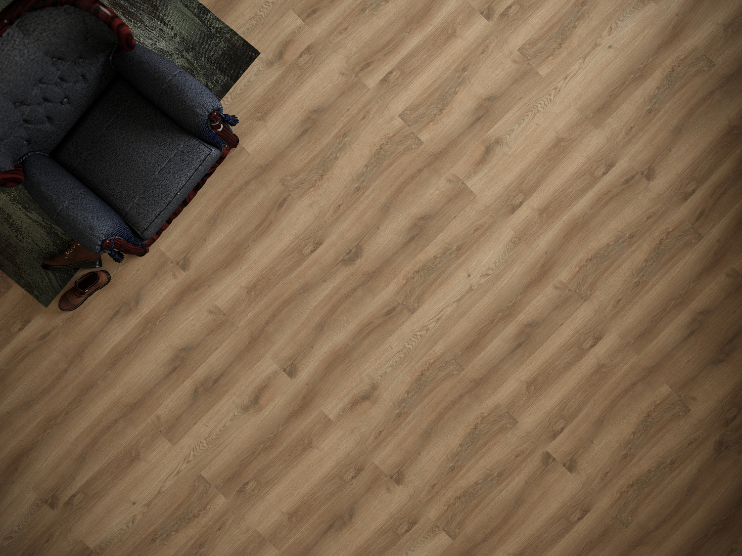 Кварцвиниловая плитка замковая Fine Floor Light FF-1335 Дуб Брага