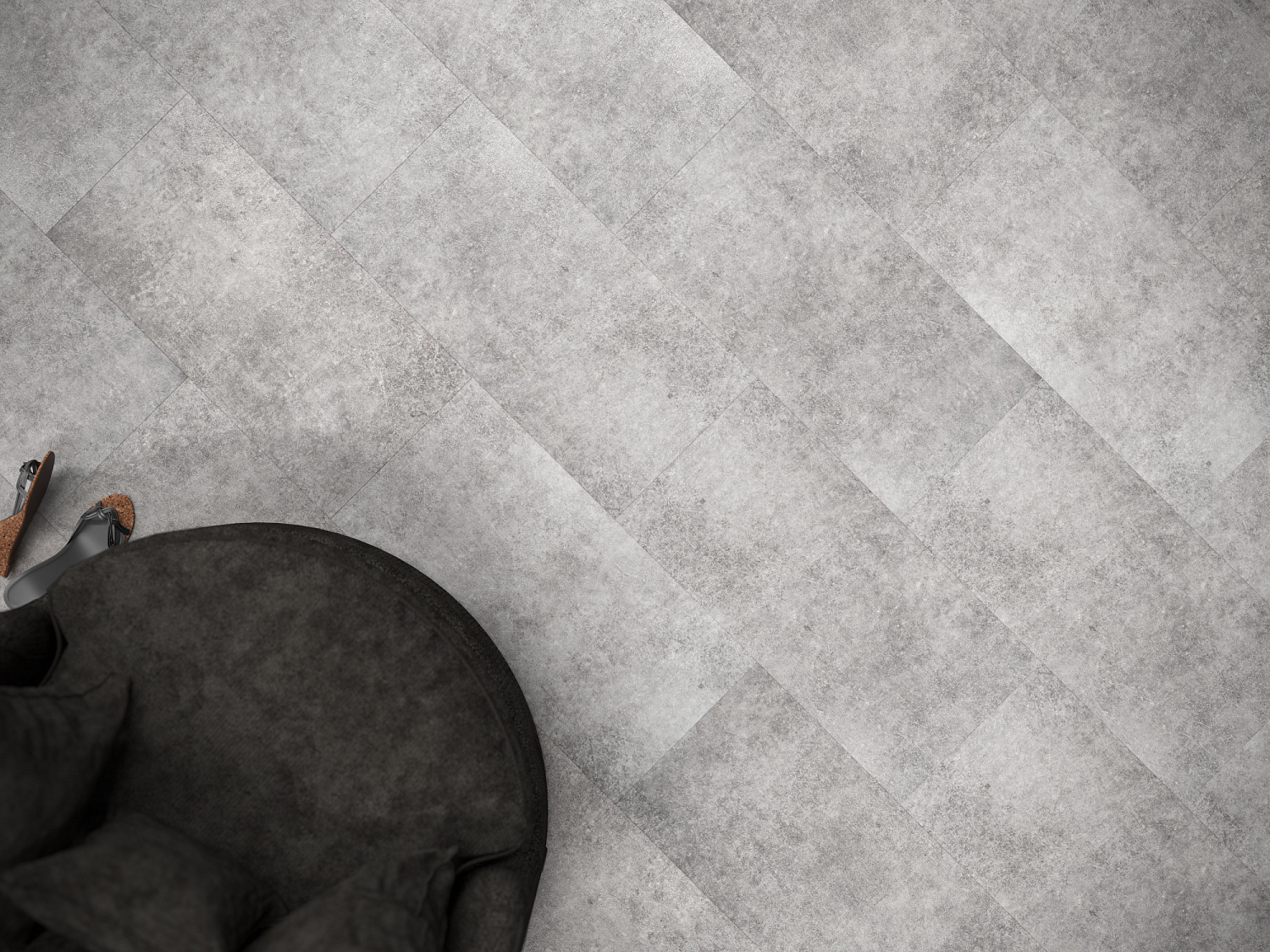 Кварцвиниловая плитка клеевая Fine Floor Stone FF-1459 Шато Де Лош