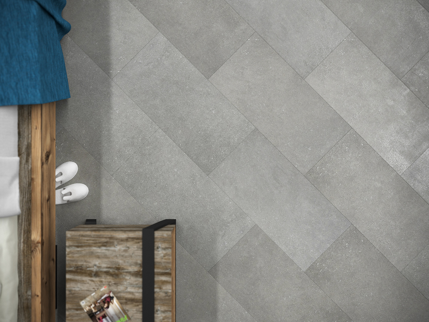 Кварцвиниловая плитка клеевая Fine Floor Stone FF-1488 Кампс-Бей