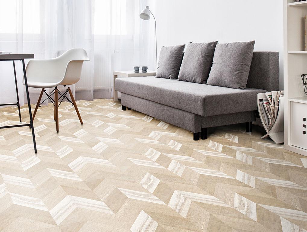 Пробковое покрытие CorkStyle Chevron Creme замковое