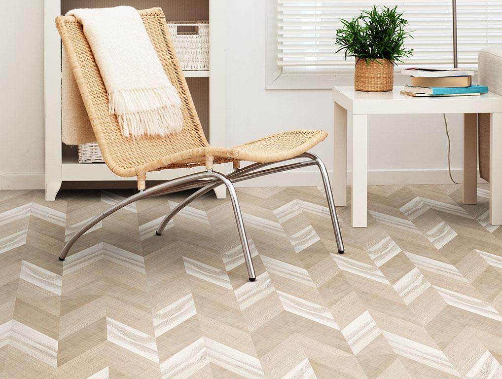 Пробковое покрытие CorkStyle Chevron Creme замковое