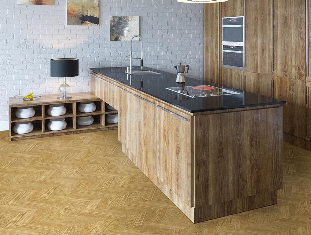 Пробковое покрытие CorkStyle Chevron Gold замковое