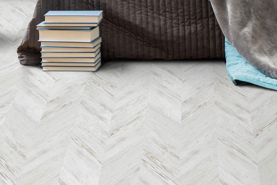 Напольное пробковое покрытие CorkStyle Chevron White клеевое