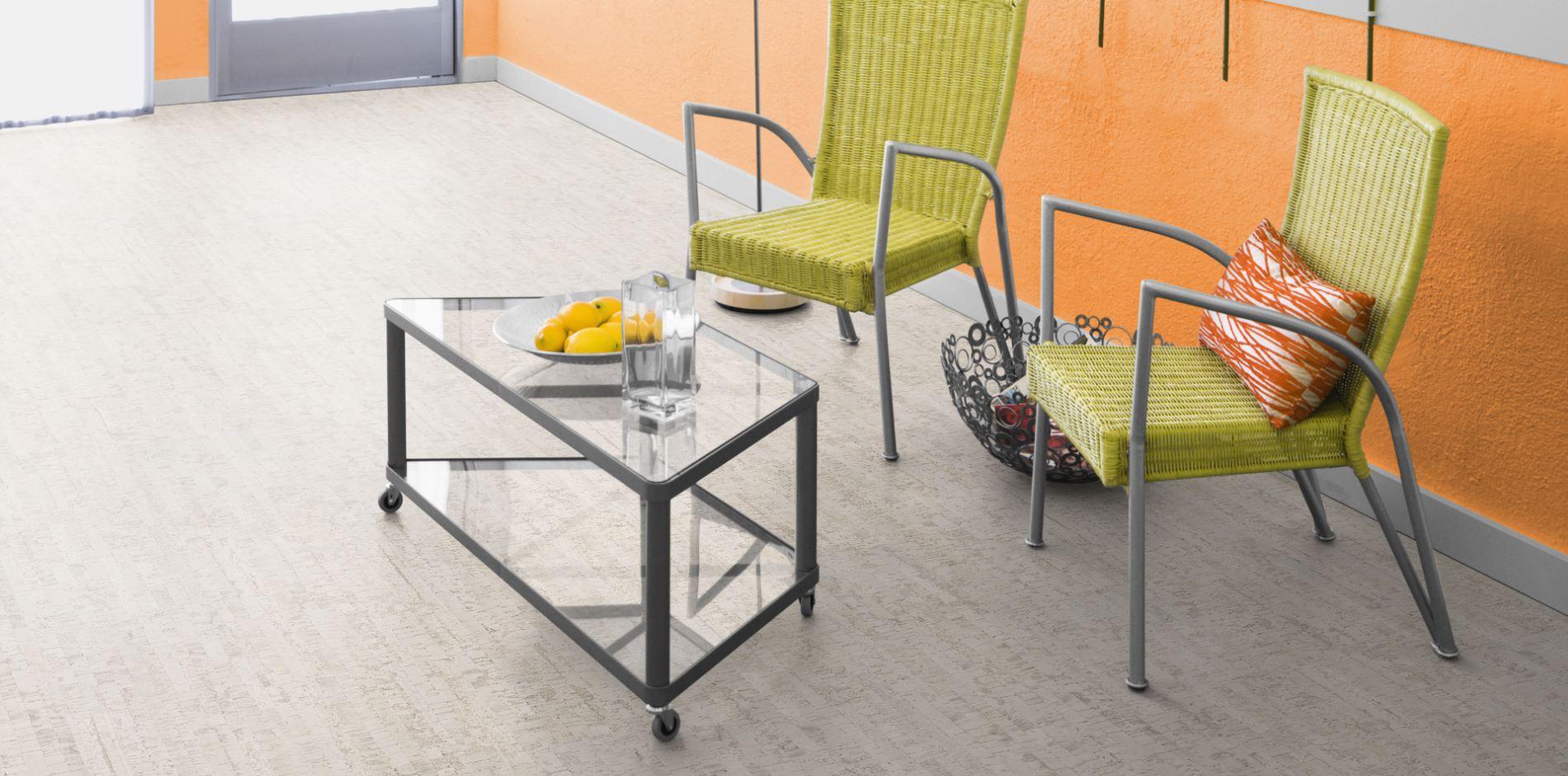 Пробковое покрытие CorkStyle EcoCork Linea White замковое