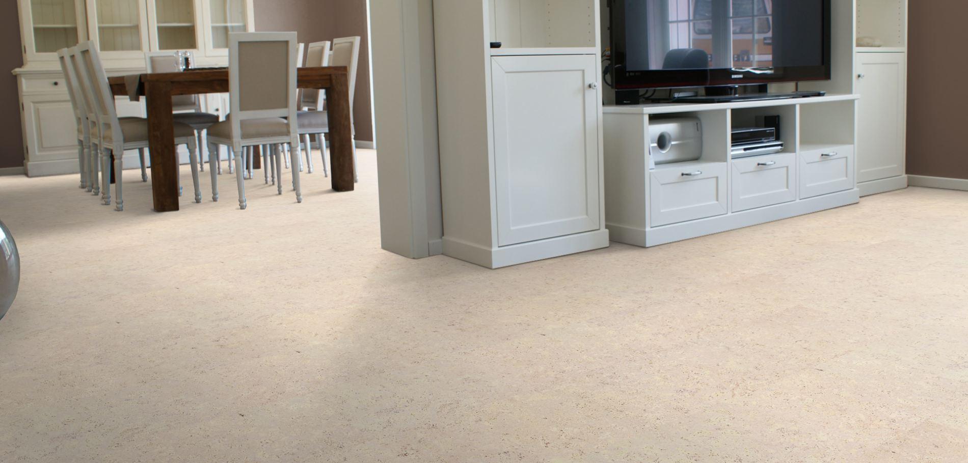 Напольное пробковое покрытие CorkStyle EcoCork Madeira White клеевое