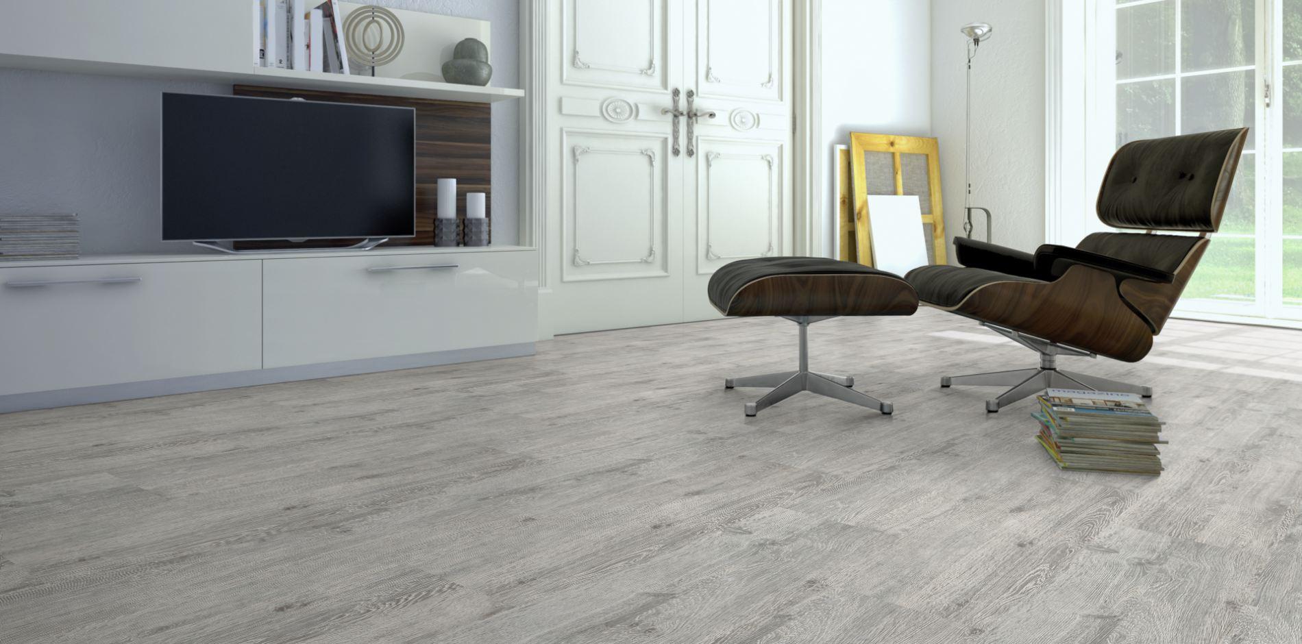 Напольное пробковое покрытие CorkStyle Wood Castle Oak White клеевое
