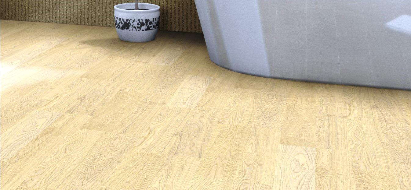Напольное пробковое покрытие CorkStyle Wood Oak Creme клеевое