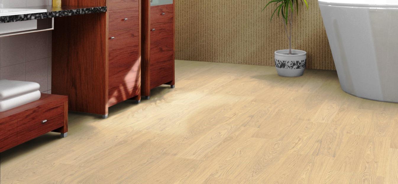 Напольное пробковое покрытие CorkStyle Wood Oak Creme клеевое