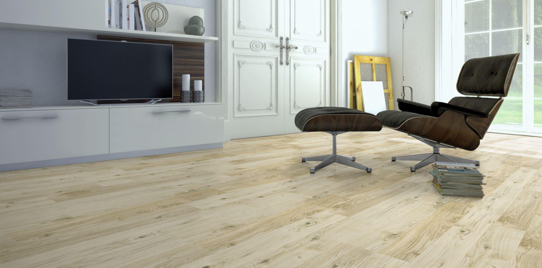 Напольное пробковое покрытие CorkStyle Wood Oak Virginia White клеевое